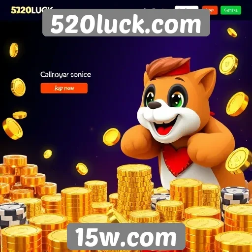 Exploração das funcionalidades do site 520luck